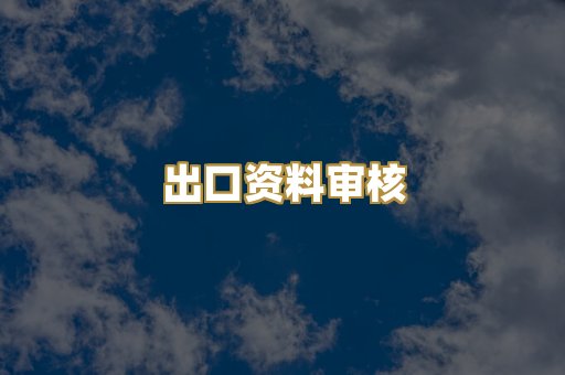出口资料审核